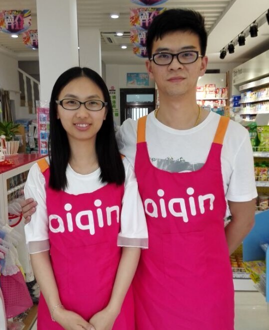   圖1：江陰加盟商沈佳偉和妻子周潔