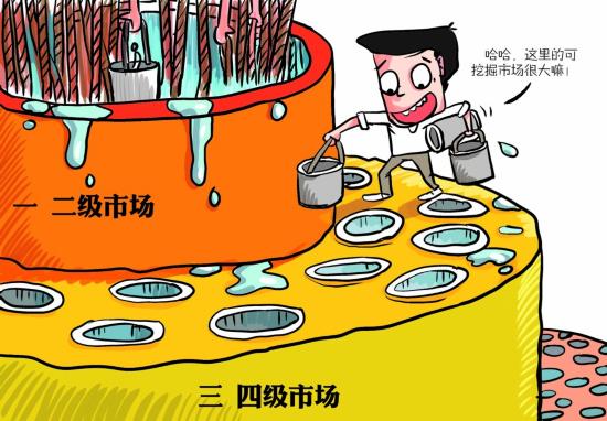 一線城市的母嬰市場(chǎng)已經(jīng)趨于飽和，而三四線城市的母嬰市場(chǎng)還待開拓，愛親母嬰渠道下沉。