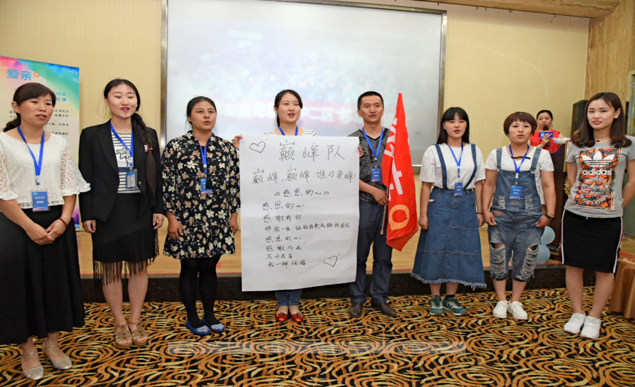 華東區(qū)加盟商分組進(jìn)行團(tuán)隊(duì)展示