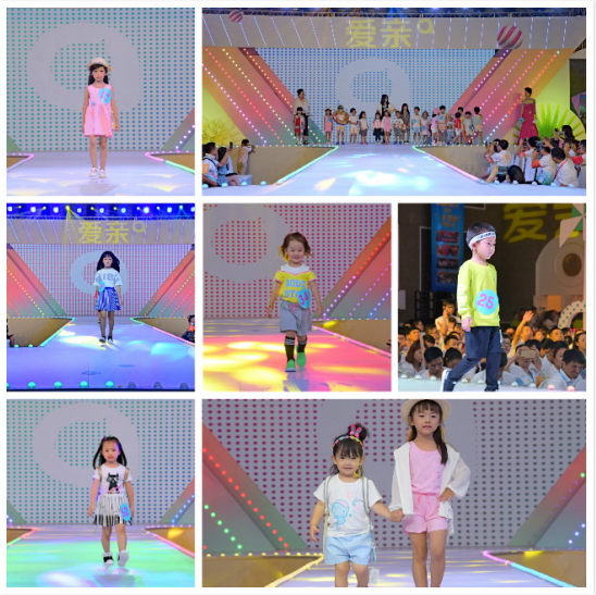 小模特展示愛親母嬰2018春夏服紡新品